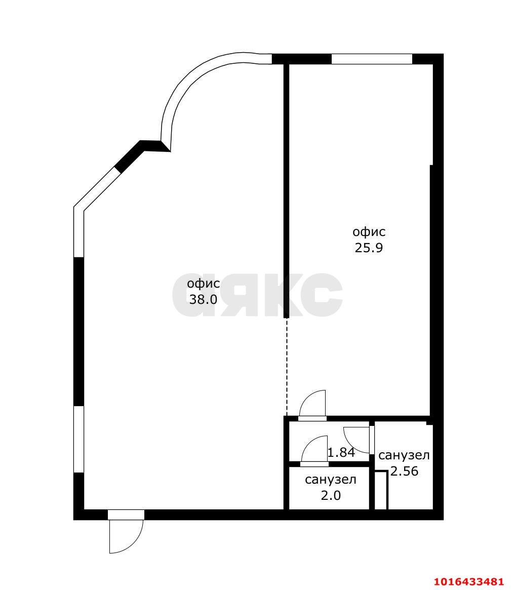 Фото №5: Коммерция 70 м² - Краснодар, Западный внутригородской округ, жилой комплекс Новый Город, мкр. Юбилейный, б-р Клары Лучко, 8