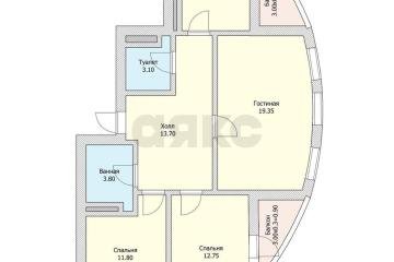 Фото №5: 3-комнатная квартира 87 м² - Краснодар, мкр. имени Петра Метальникова, ул. Тополиная, 40/1к1