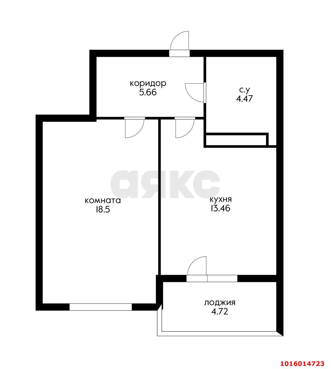 Фото №6: 1-комнатная квартира 42 м² - Краснодар, Центральный внутригородской округ, Центральный, жилой комплекс Арбат, мкр. Западный внутригородской округ, ул. имени П.М. Гаврилова, 88