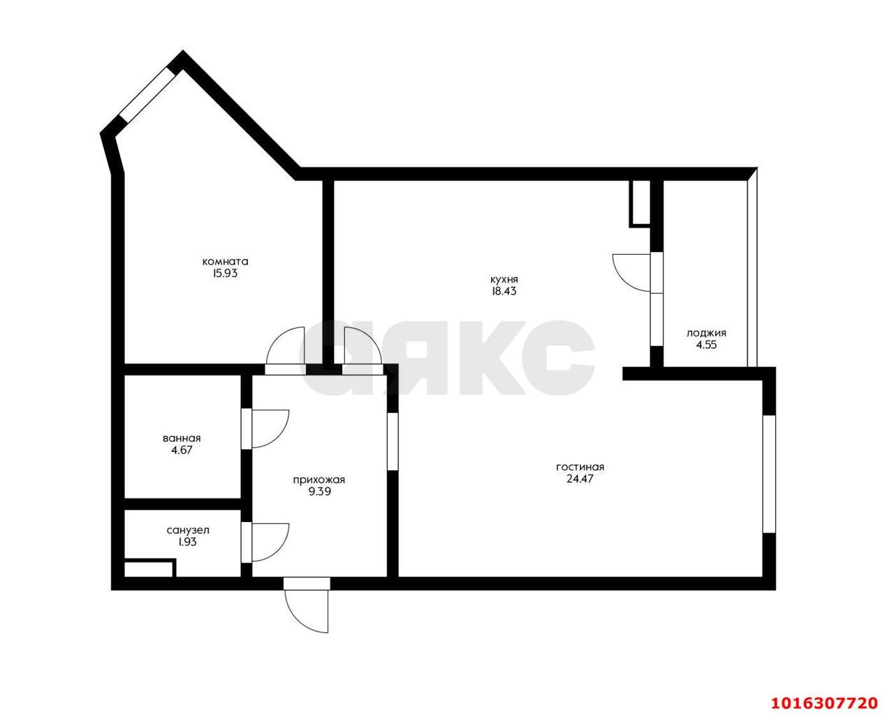 Фото №8: 2-комнатная квартира 74 м² - Краснодар, Горогороды, жилой комплекс Береговая-2, Западный внутригородской округ, Центральный внутригородской округ, мкр. Центральный, ул. Береговая, 2к1