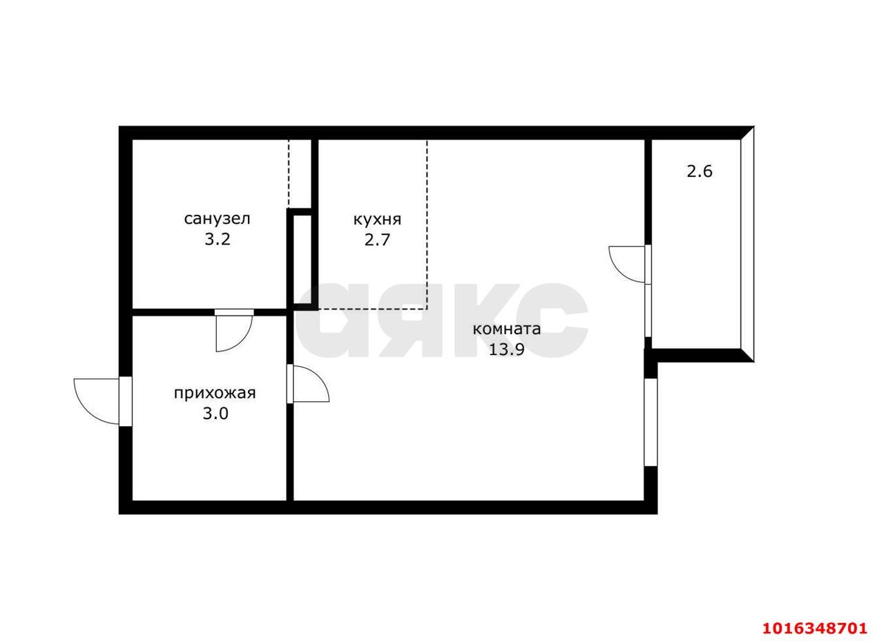Фото №5: Студия 23 м² - Краснодар, Прикубанский внутригородской округ, мкр. Музыкальный, ул. Российская, 257/7лит3