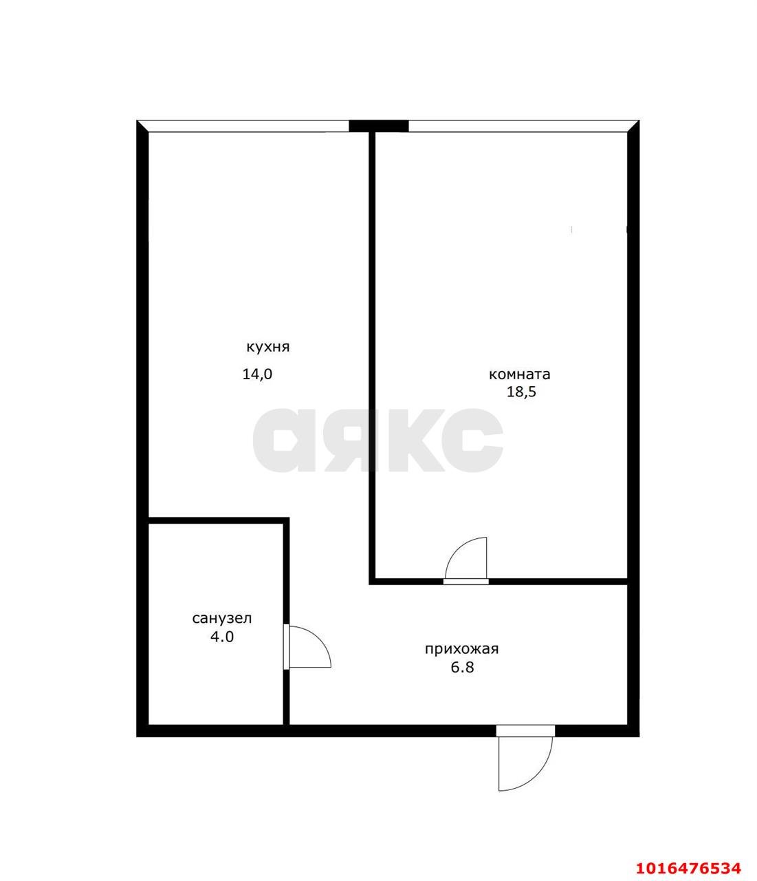 Фото №10: 1-комнатная квартира 45 м² - Российский, мкр. Прикубанский внутригородской округ, ул. Заводовского, 21