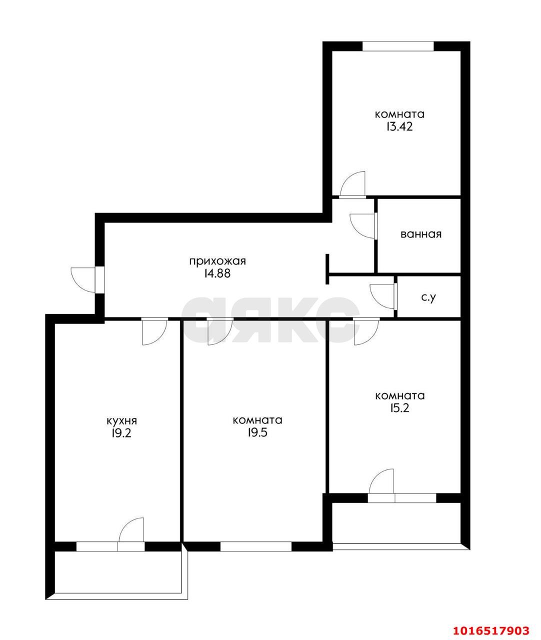 Фото №2: 3-комнатная квартира 100 м² - Краснодар, Прикубанский внутригородской округ, мкр. Новый, ул. 9-я Тихая, 17