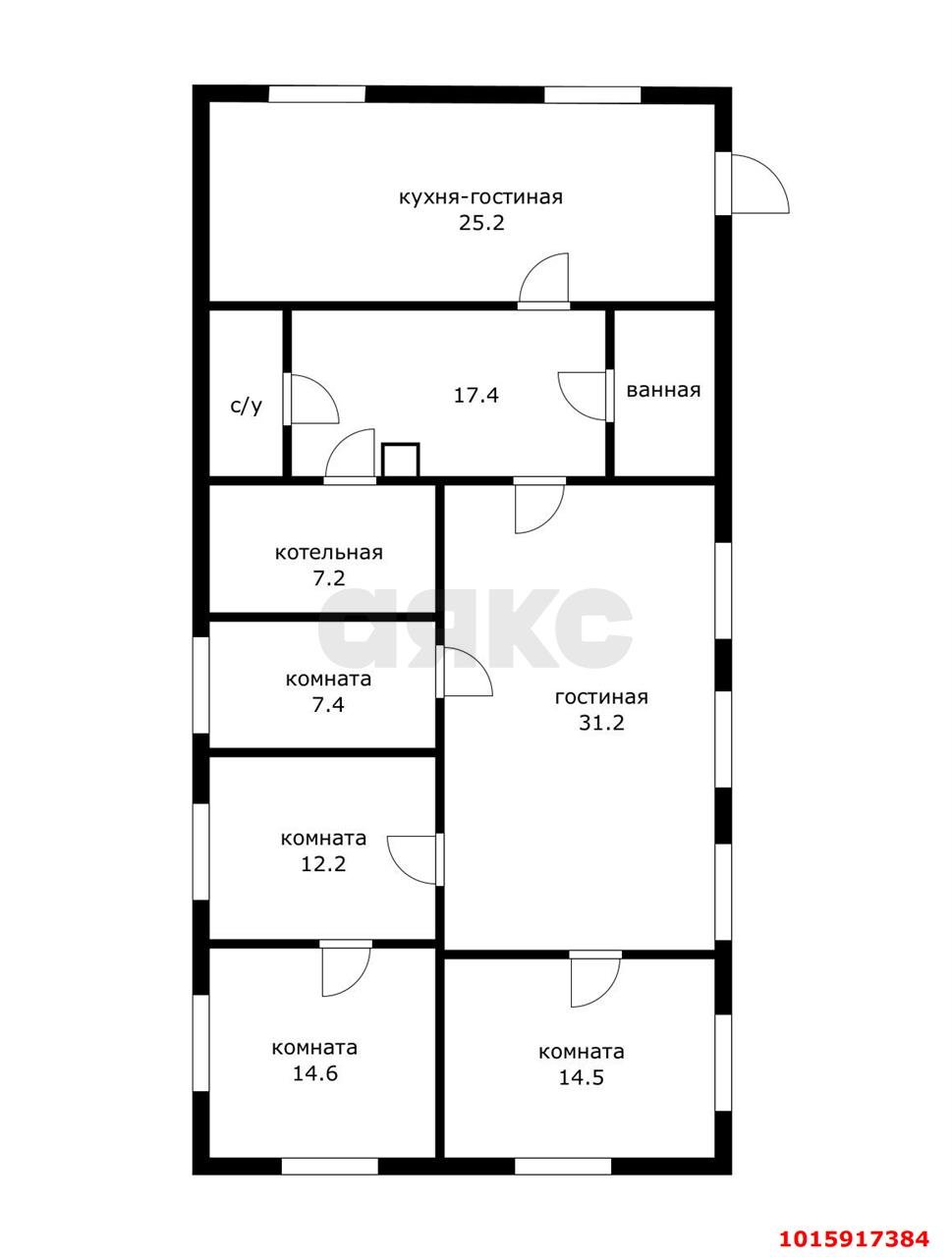 Фото №6: Дом <span class="whitespace-nowrap">101 м²</span> <span class="whitespace-nowrap">+ 5.8 сот.</span>, <span class="whitespace-nowrap">1 эт.</span> - Динская, ул. Новая, 19А