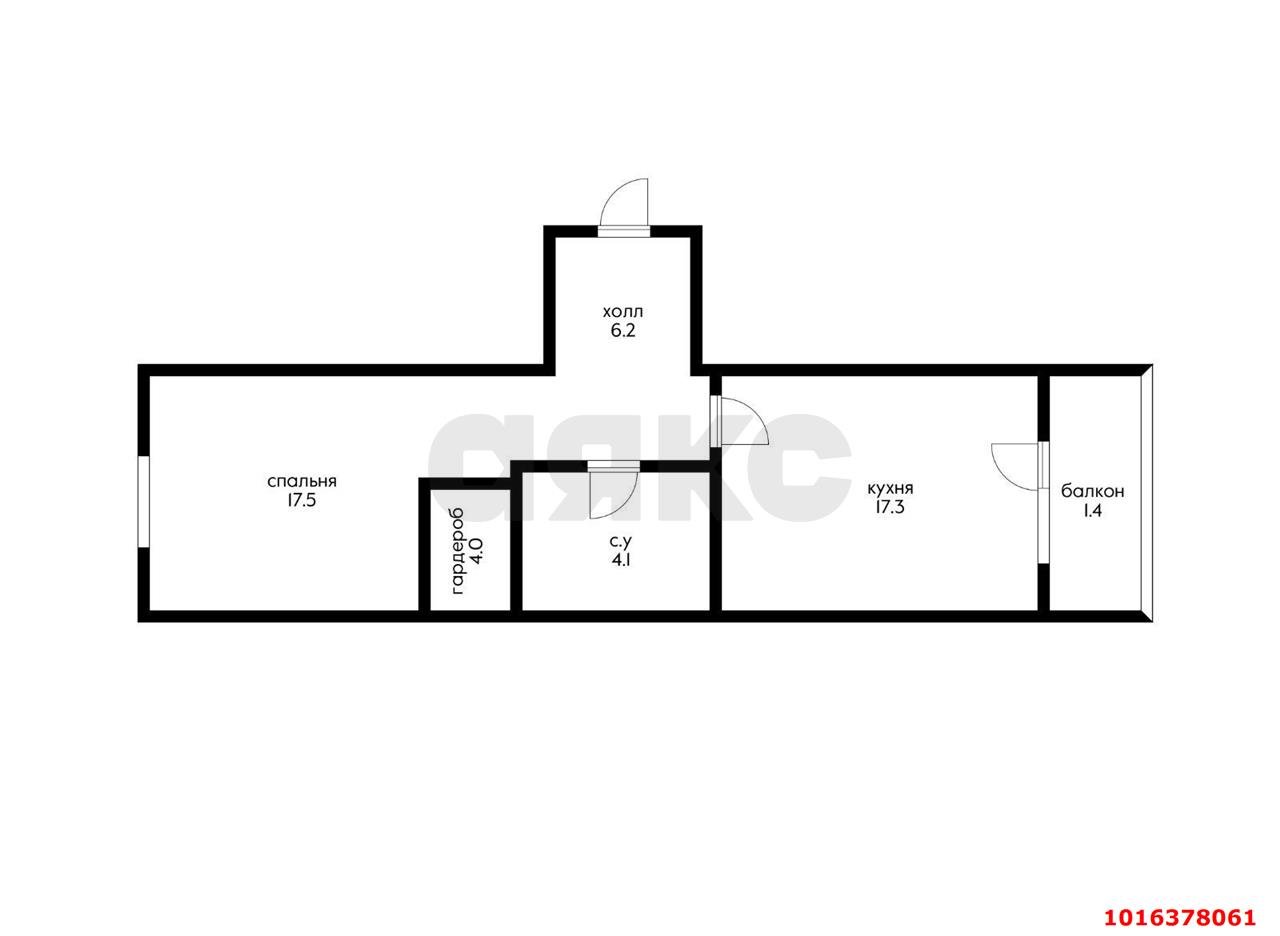 Фото №11: 1-комнатная квартира 49 м² - Краснодар, Западный внутригородской округ, Центральный внутригородской округ, жилой комплекс Центральный, мкр. Центральный, ул. Будённого, 129