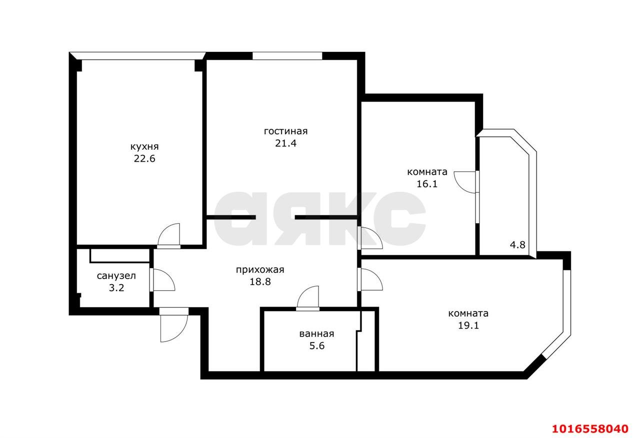 Фото №20: 3-комнатная квартира 105 м² - Краснодар, Западный внутригородской округ, мкр. Фестивальный, ул. Гаражная, 71/1