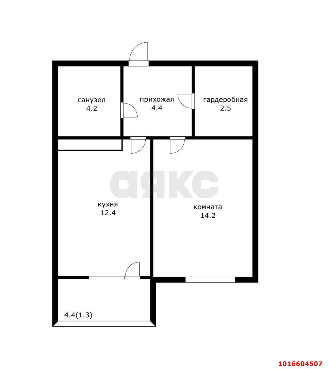 Фото №2: 1-комнатная квартира 42 м² - Краснодар, жилой комплекс Отражение, Прикубанский внутригородской округ, Карасунский внутригородской округ, ст Изобильное, ул. Конгрессная, 41к1