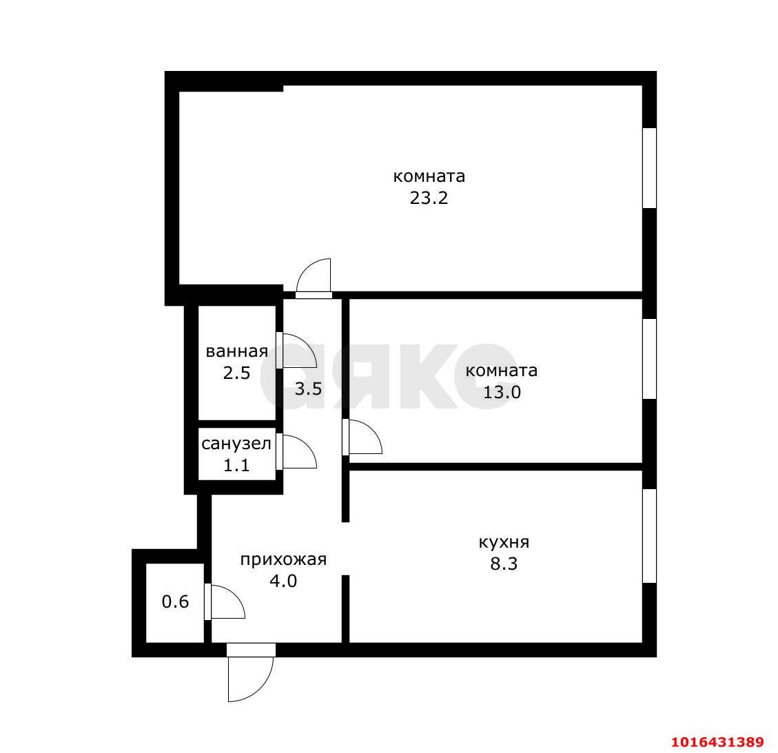 Фото №15: 2-комнатная квартира 55 м² - Краснодар, Центральный внутригородской округ, мкр. Центральный, ул. Мира, 49