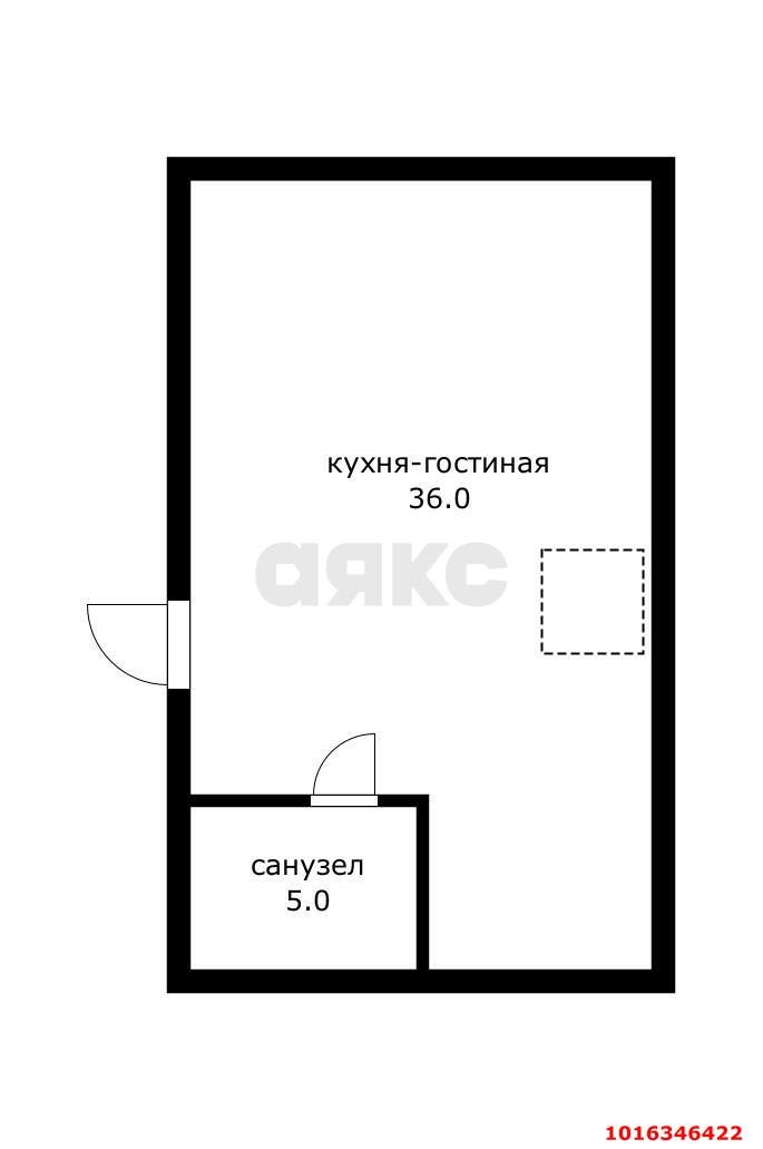 Фото №12: Студия 36 м² - Краснодар, ул. Баканская, 28