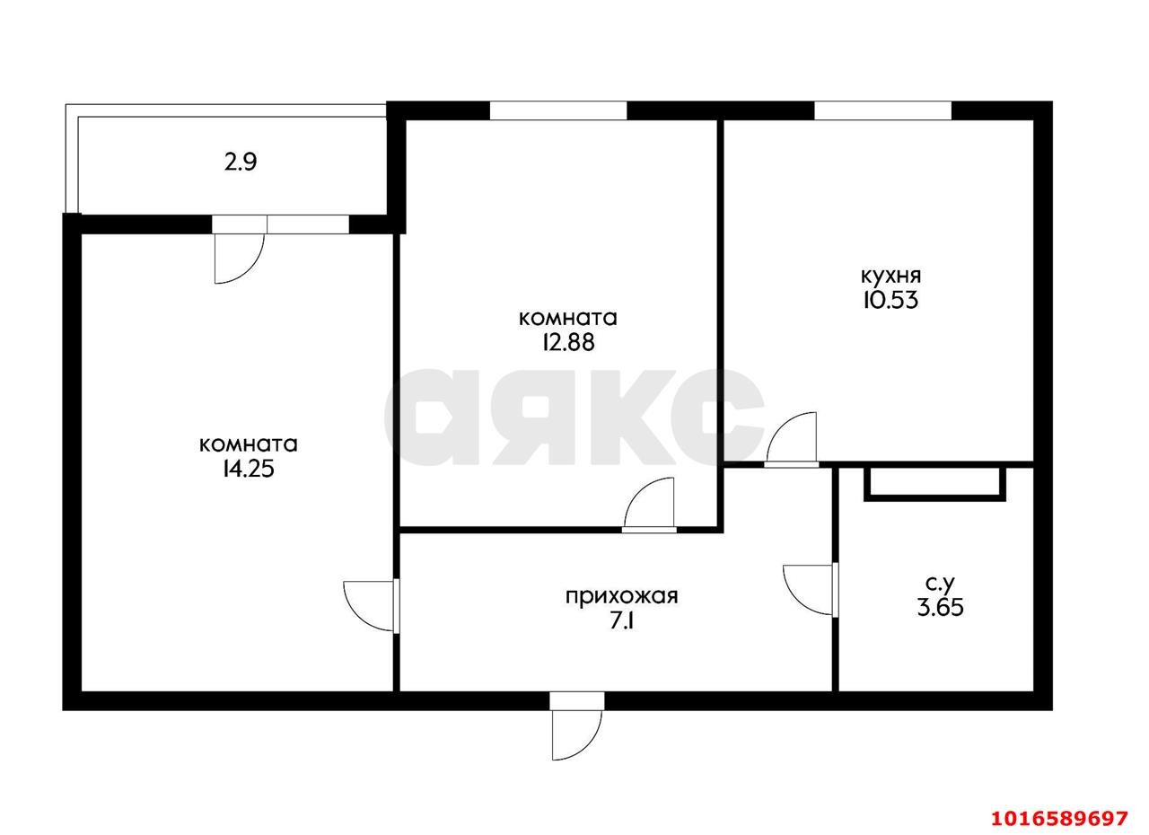 Фото №9: 2-комнатная квартира 55 м² - Краснодар, мкр. Карасунский внутригородской округ, ул. имени Владимира Жириновского, 7