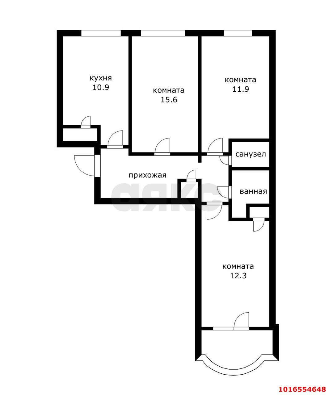 Фото №18: 3-комнатная квартира 68 м² - Краснодар, мкр. Западный внутригородской округ, ул. Рашпилевская, 32