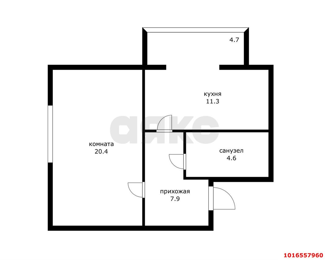 Фото №8: 1-комнатная квартира 47 м² - Энем, ул. Октябрьская, 55/1к1