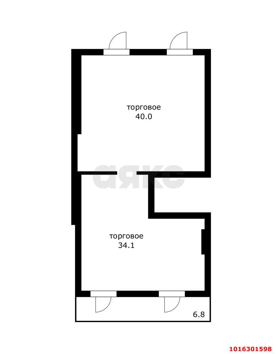 Фото №9: Коммерция 74 м² - Новая Адыгея, мкр. жилой комплекс Виноград 2, ул. Бжегокайская, 25/1к12
