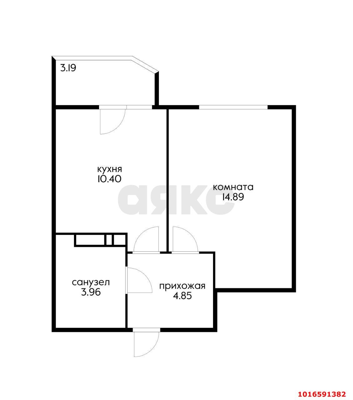Фото №7: 1-комнатная квартира 33 м² - Краснодар, Прикубанский внутригородской округ, мкр. ЖК Мечта, ул. им. Героя Яцкова И.В., 1/10