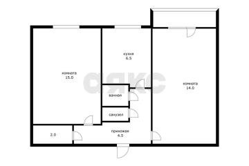 Фото №2: 2-комнатная квартира 43 м² - Краснодар, мкр. Фестивальный, ул. имени Тургенева, 153