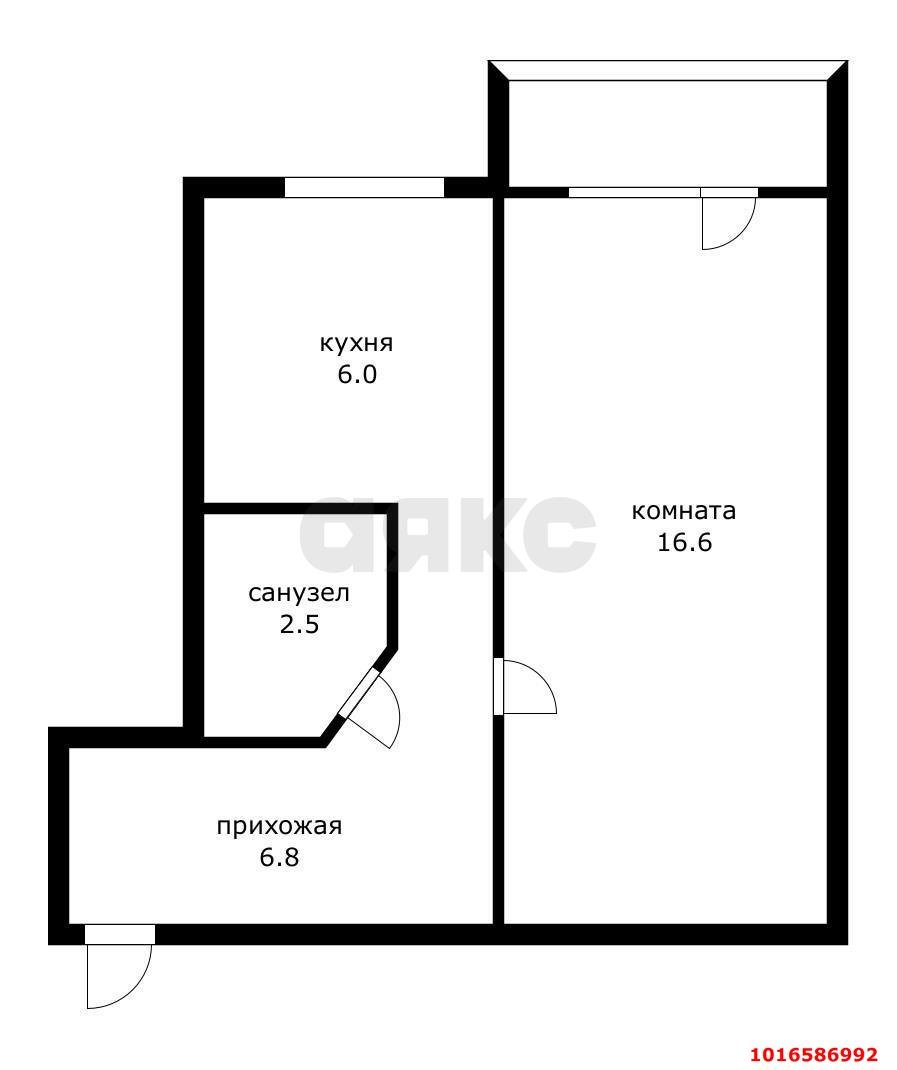 Фото №12: 1-комнатная квартира 33 м² - Краснодар, Центральный внутригородской округ, Западный внутригородской округ, мкр. Центральный, ул. Гимназическая, 14
