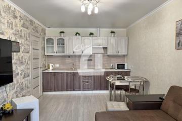 Фото №2: 1-комнатная квартира 43 м² - Краснодар, мкр. жилой комплекс Спортивная Деревня, ул. Западный Обход, 42к1