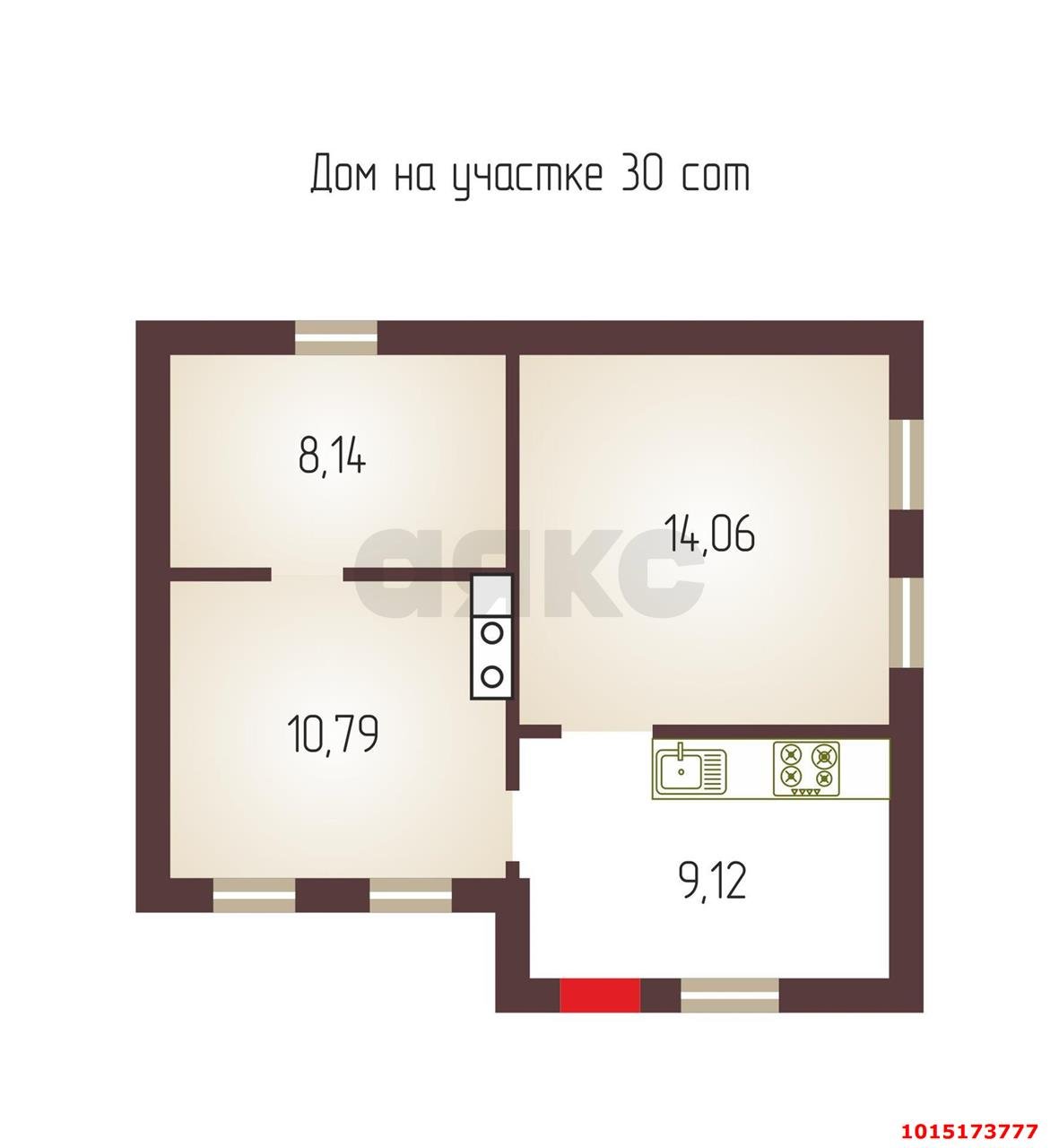 Фото №7: Дом 42 м² + 8.95 сот. - Афипсип, ул. К.Х. Жане