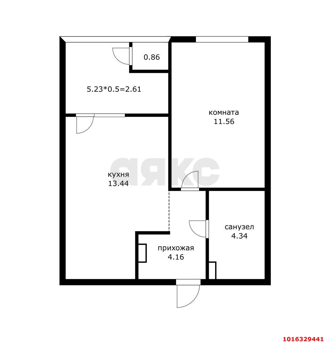 Фото №9: 1-комнатная квартира 7 м² - Краснодар, Прикубанский внутригородской округ, мкр. Образцово, ул. Штурвальная