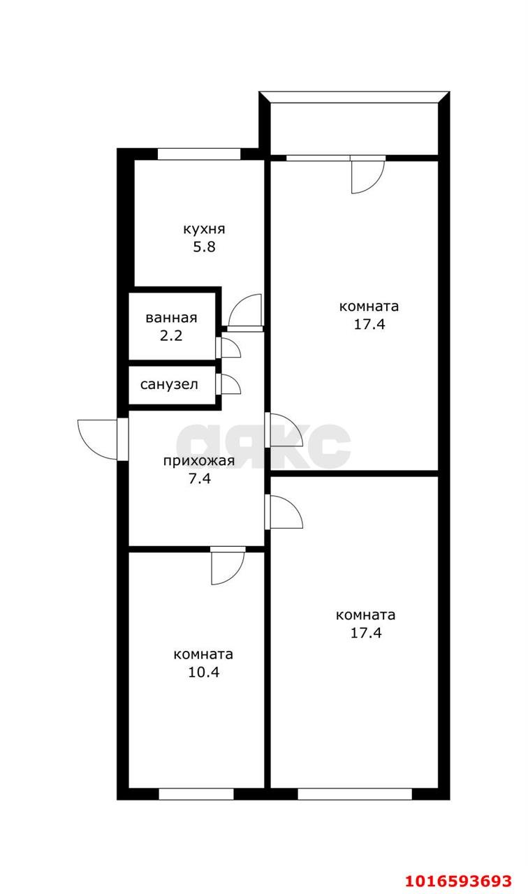 Фото №20: 3-комнатная квартира 63 м² - Краснодар, Западный внутригородской округ, мкр. Горгаз, ул. Станкостроительная, 24