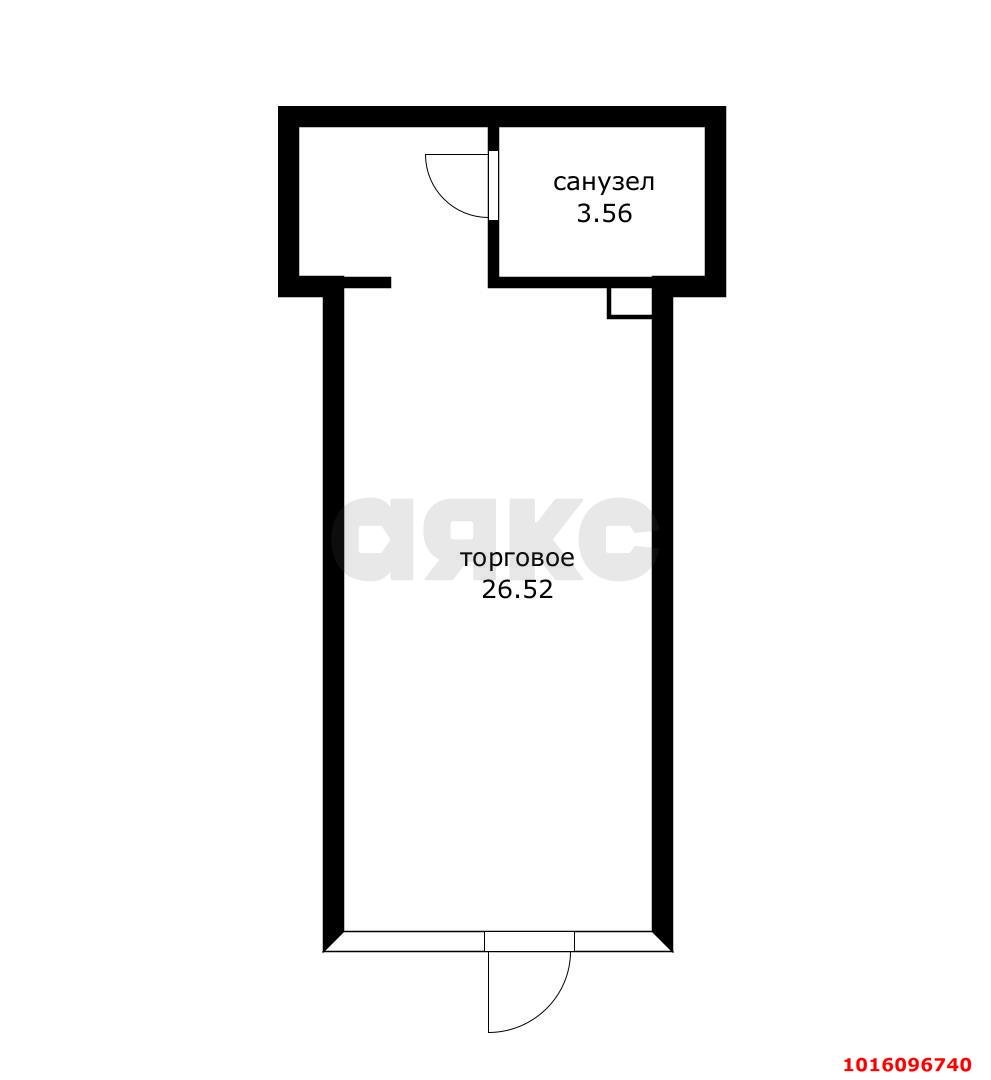 Фото №7: Коммерция 29 м² - Краснодар, Прикубанский внутригородской округ, мкр. жилой комплекс Друзья, ул. имени Генерала Брусилова, 28к3