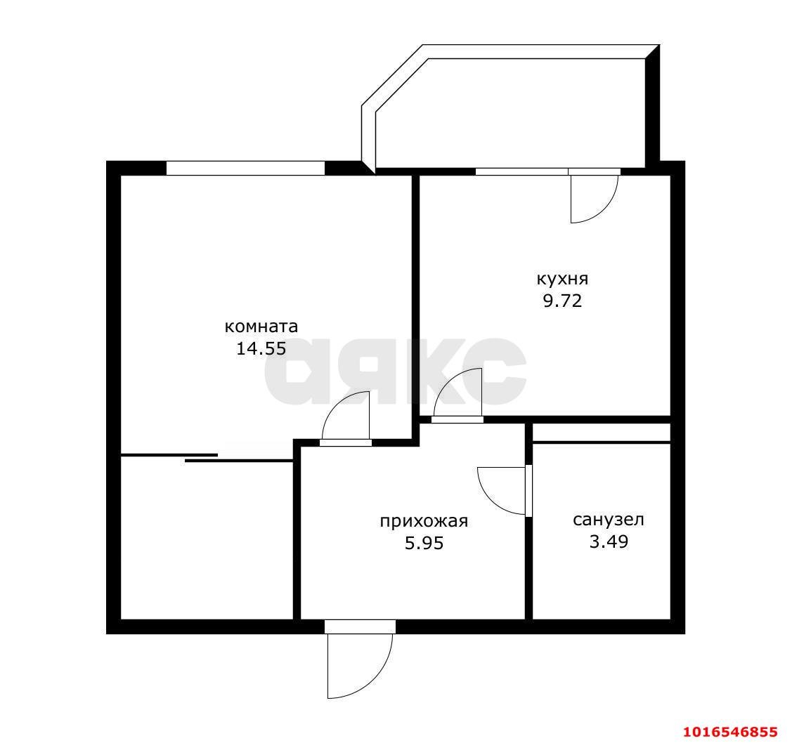 Фото №6: 1-комнатная квартира 36 м² - Краснодар, Прикубанский внутригородской округ, мкр. Восточно-Кругликовский, ул. Восточно-Кругликовская, 64