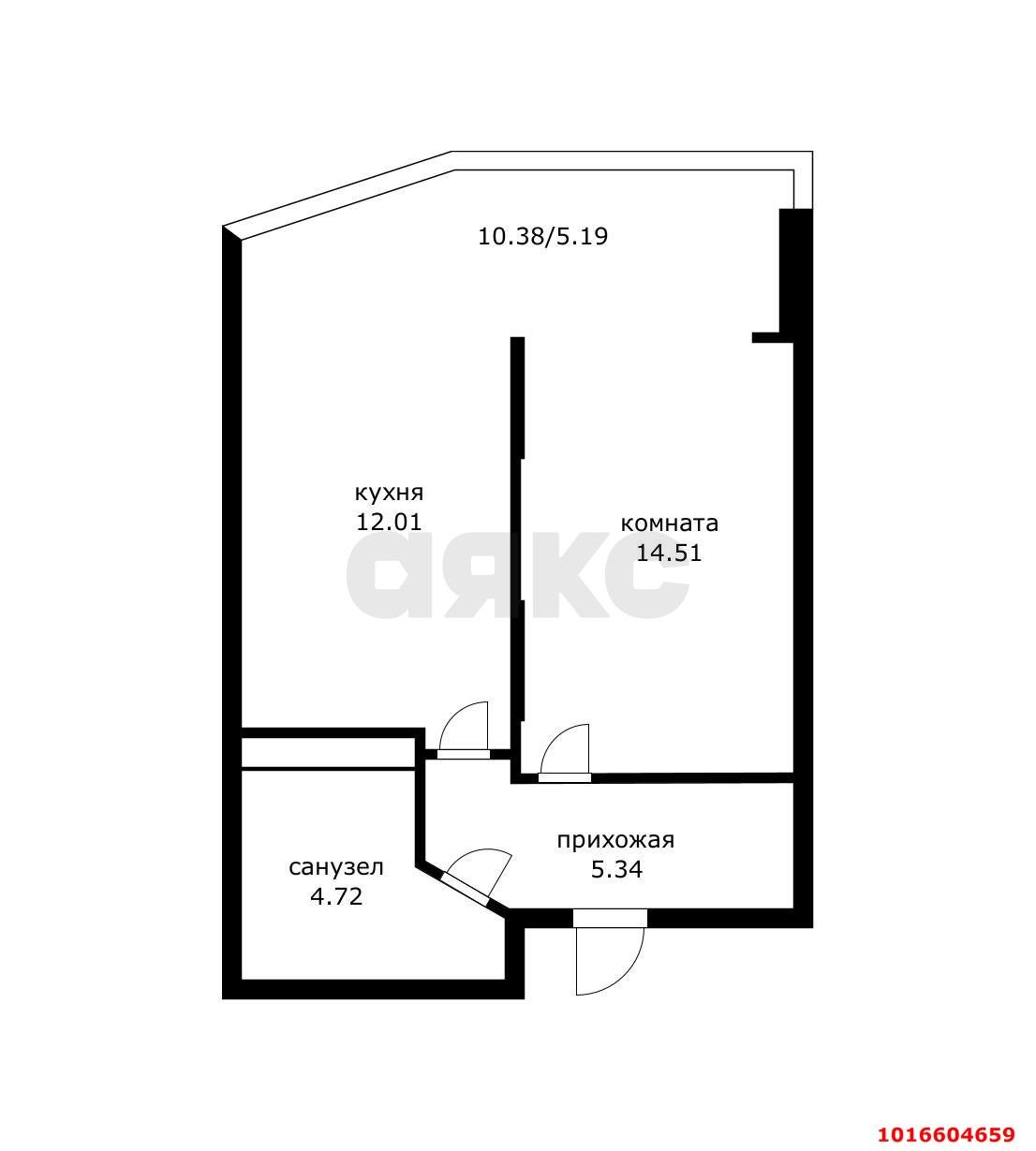 Фото №15: 1-комнатная квартира 47 м² - Краснодар, Прикубанский внутригородской округ, Россинского, мкр. жилой комплекс Россинский Парк, ул. Командорская, 15/1