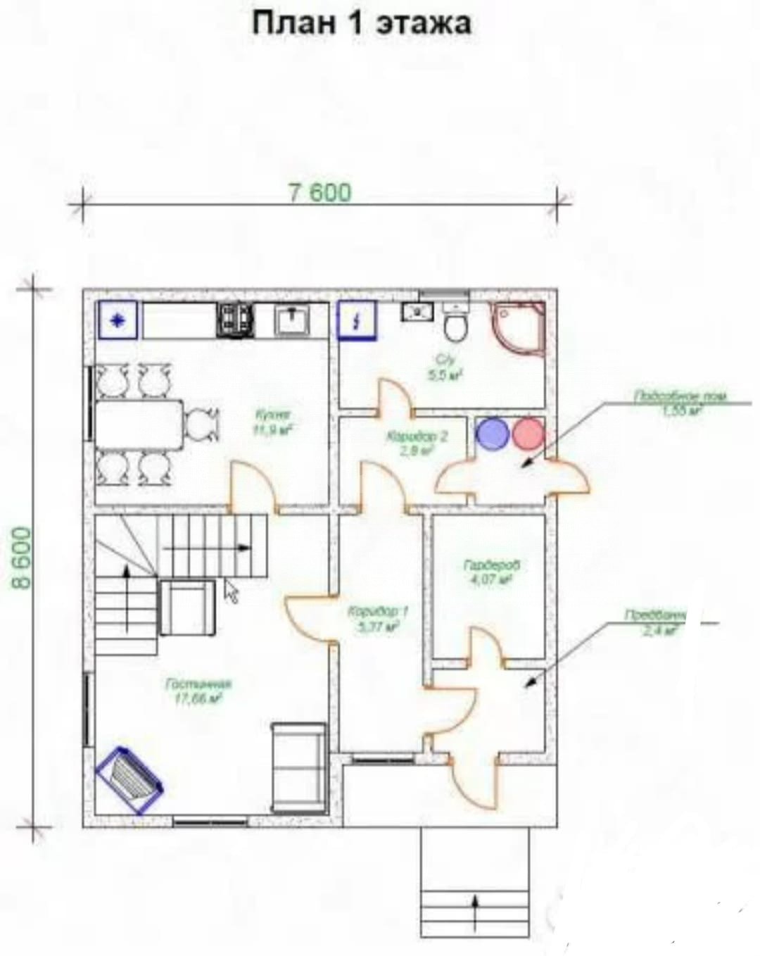 Фото №46: Дом 110 м² + 9 сот. - Эскулап, 80