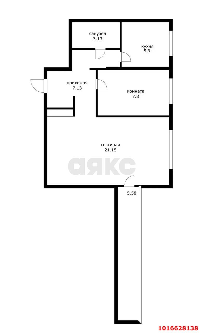 Фото №20: 2-комнатная квартира 50 м² - Краснодар, Западный внутригородской округ, мкр. Центральный, ул. Красная, 41