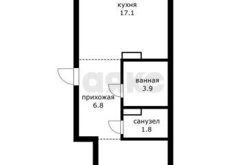 Фото №2: 1-комнатная квартира 46 м² - Краснодар, мкр. жилой комплекс Новелла, ул. Питерская, 40