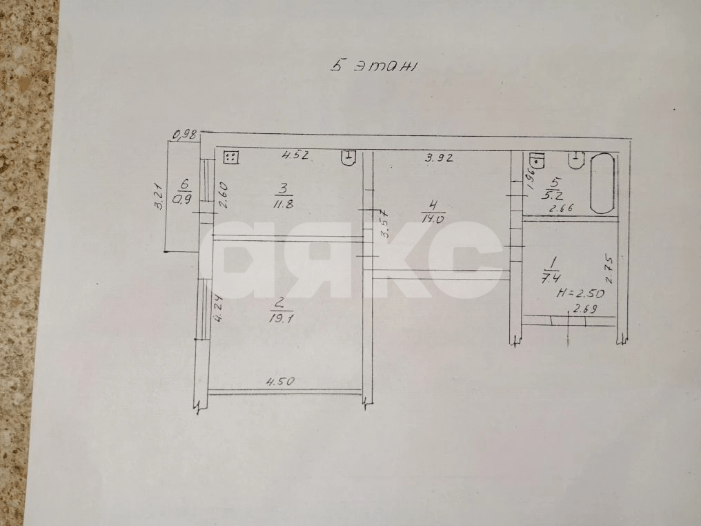 Фото №17: 2-комнатная квартира 58 м² - Горячий Ключ, мкр. Администрация, ул. Ленина, 232Б