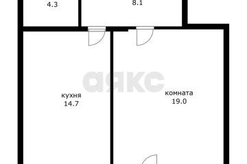Фото №2: 1-комнатная квартира 51 м² - Краснодар, мкр. 9-й километр, ул. Циолковского, 7