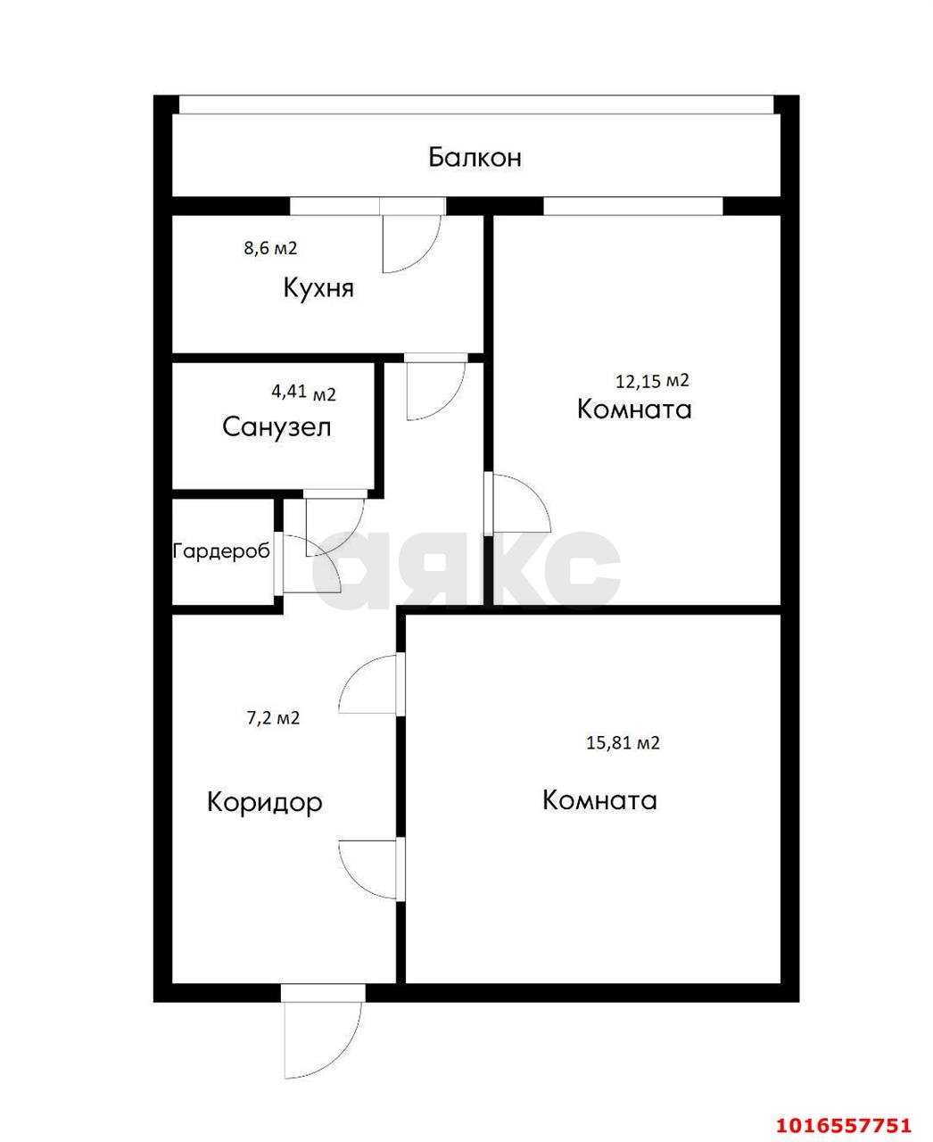 Фото №17: 2-комнатная квартира 52 м² - Колосистый, мкр. Прикубанский внутригородской округ, ул. Звёздная, 11