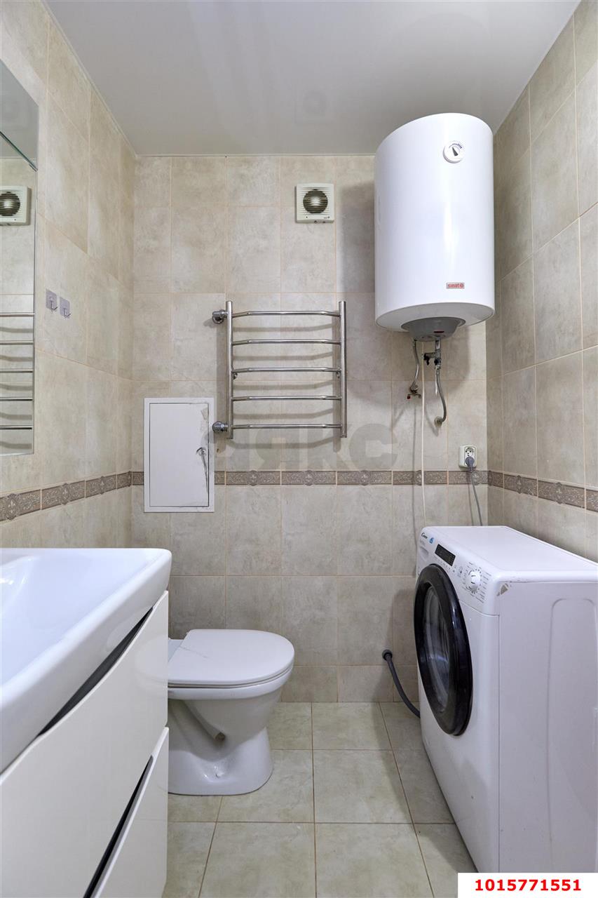 Фото №8: 1-комнатная квартира <span class="whitespace-nowrap">46 м²</span>, <span class="whitespace-nowrap">16/17 эт.</span> - Краснодар, Прикубанский внутригородской округ, Музыкальный, ЖК Времена Года, мкр. имени Петра Метальникова, ул. Петра Метальникова, 5к3