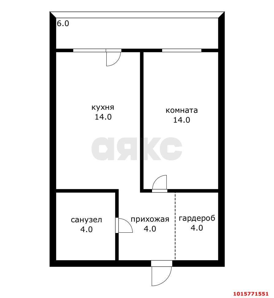 Фото №18: 1-комнатная квартира 46 м² - Краснодар, Прикубанский внутригородской округ, Музыкальный, мкр. имени Петра Метальникова, ул. Петра Метальникова, 11