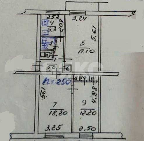 Фото №13: 3-комнатная квартира 63 м² - Мариуполь, р. Приморский, ул. Лавицкого, 24
