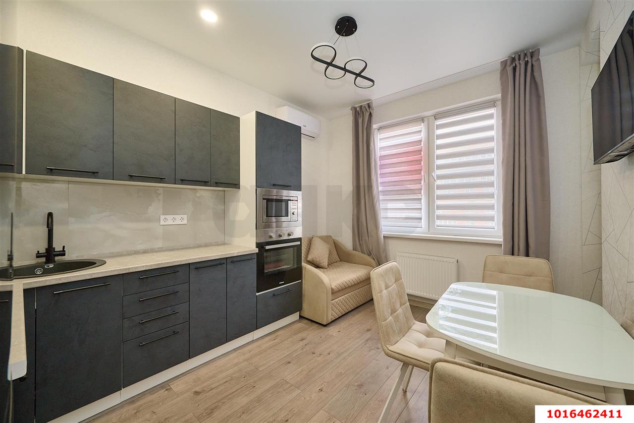 Фото №3: 1-комнатная квартира 34 м² - Краснодар, Прикубанский внутригородской округ, мкр. жилой комплекс Самолёт-4, ул. Ивана Беличенко, 89