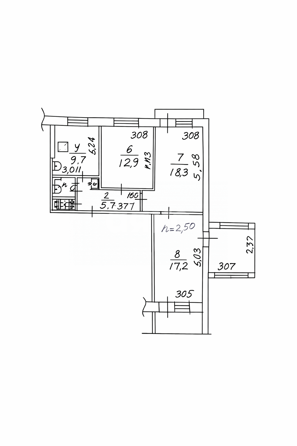 Фото №15: 3-комнатная квартира 74 м² - Мариуполь, Жовтневый, Западный, мкр. 23-й, ул. 9-й Авиадивизии, 28