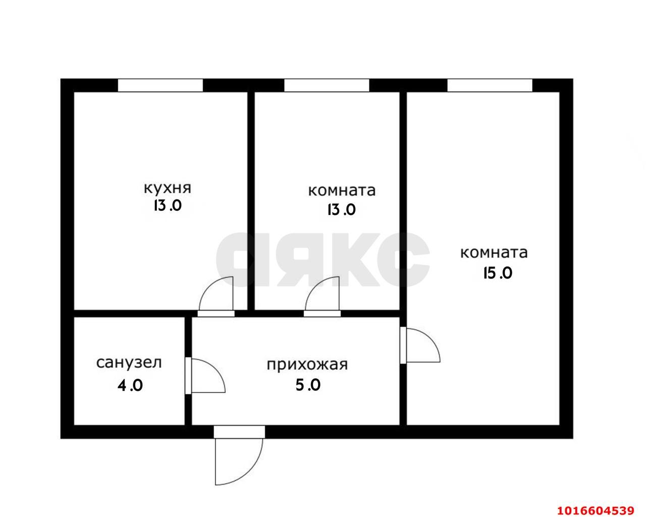 Фото №10: 2-комнатная квартира <span class="whitespace-nowrap">50 м²</span>, <span class="whitespace-nowrap">1/6 эт.</span> - Берёзовый, Прикубанский внутригородской округ, мкр. Витаминкомбинат, ул. 2-я Целиноградская, 38