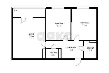 Фото №1: 2-комнатная квартира 56 м² - Краснодар, мкр. жилой комплекс Ракурс, ул. имени Героя Ростовского, 8к7