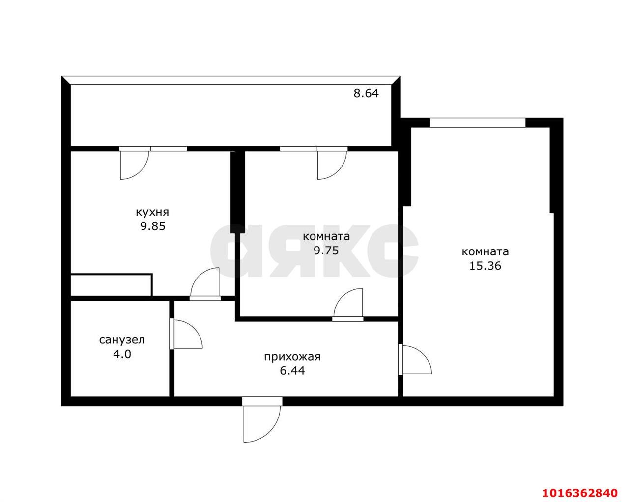 Фото №12: 2-комнатная квартира 45 м² - Краснодар, Прикубанский внутригородской округ, мкр. жилой комплекс Грани, ул. Западный Обход, 45к5