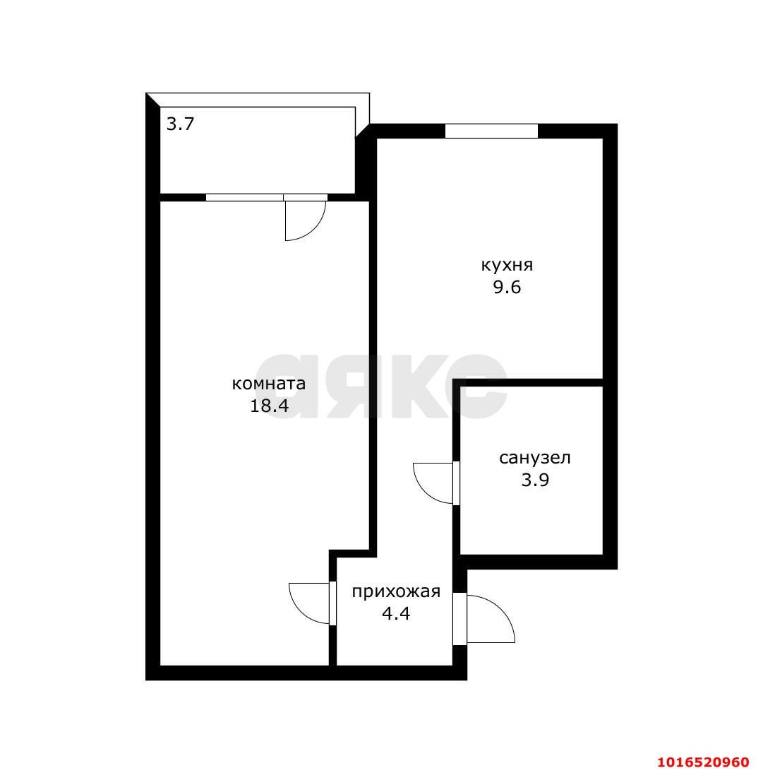 Фото №8: 1-комнатная квартира 40 м² - Краснодар, Прикубанский внутригородской округ, имени Петра Метальникова, мкр. жилой комплекс Времена Года-2