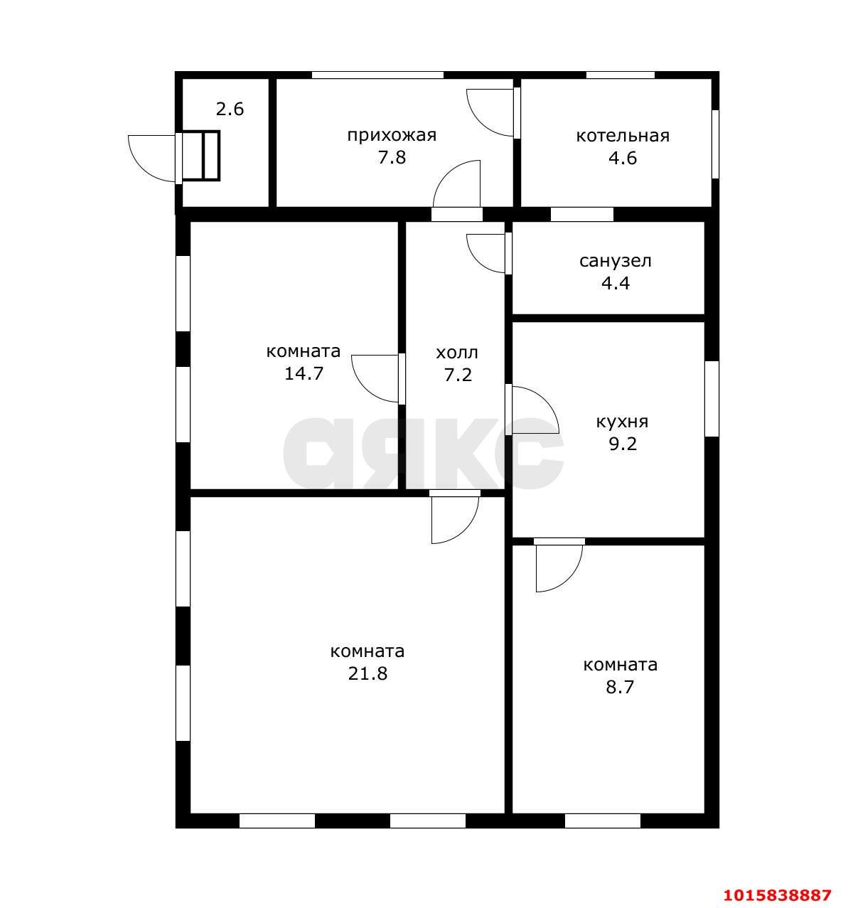 Фото №7: Дом 81 м² + 10 сот. - Лазурный, мкр. Прикубанский внутригородской округ, ул. Спортивная, 19