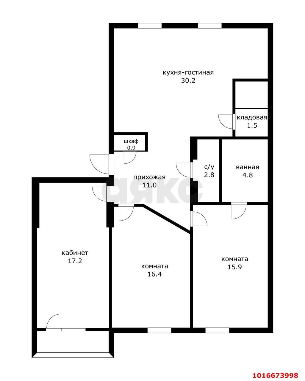 Фото №16: 3-комнатная квартира 105 м² - Краснодар, мкр. Западный внутригородской округ, ул. Красная, 137