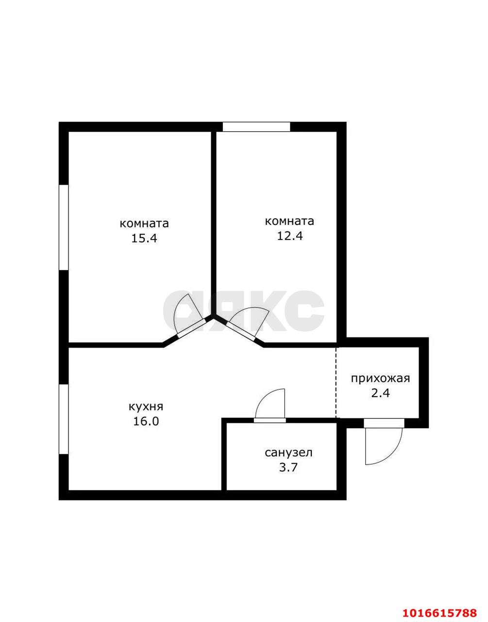 Фото №9: 2-комнатная квартира 50 м² - Краснодар, Прикубанский внутригородской округ, Музыкальный, мкр. Завод Радиоизмерительных Приборов, ул. имени С.С. Прокофьева, 3А