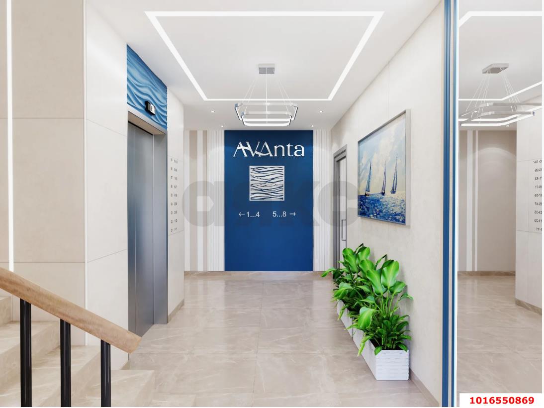 Фото №3: 2-комнатная квартира 55 м² - Анапа, жилой комплекс Аванта, мкр. жилой комплекс Аванта, ул. Крылова, 13к1