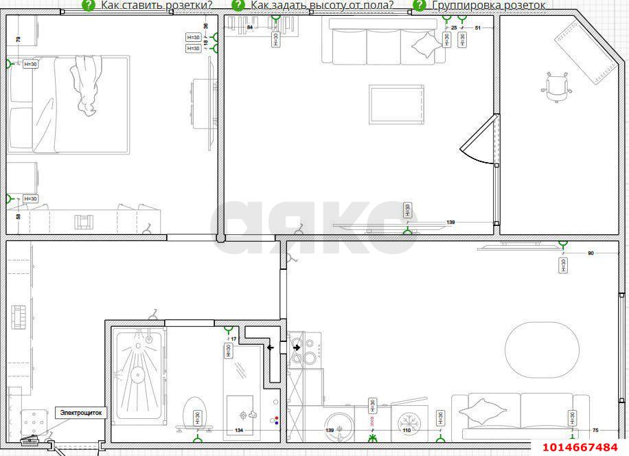 Фото №7: 2-комнатная квартира 62 м² - Краснодар, Прикубанский внутригородской округ, мкр. Любимово, 2
