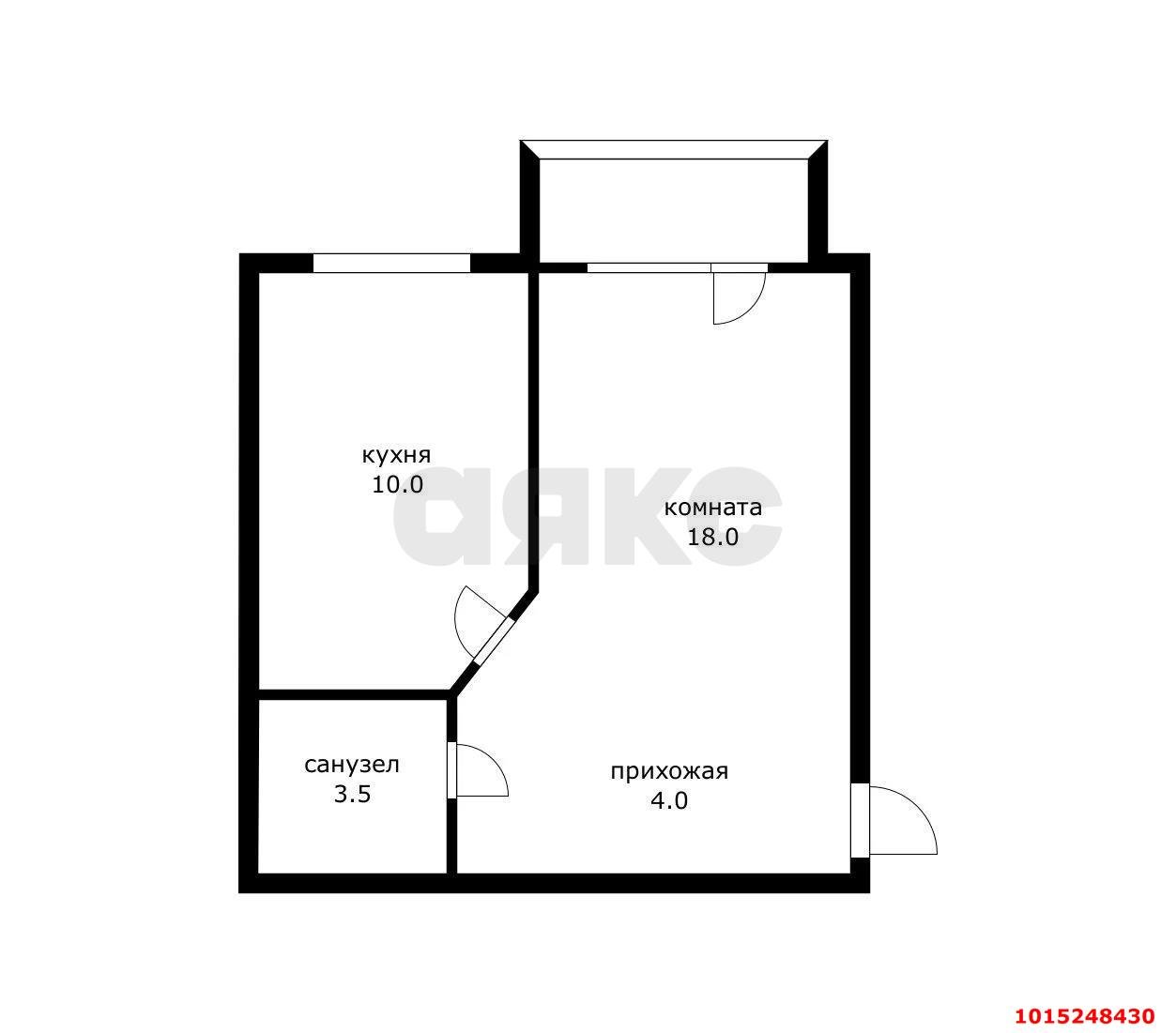 Фото №9: 1-комнатная квартира 38 м² - Российский, мкр. Прикубанский внутригородской округ, ул. Измаильская, 3