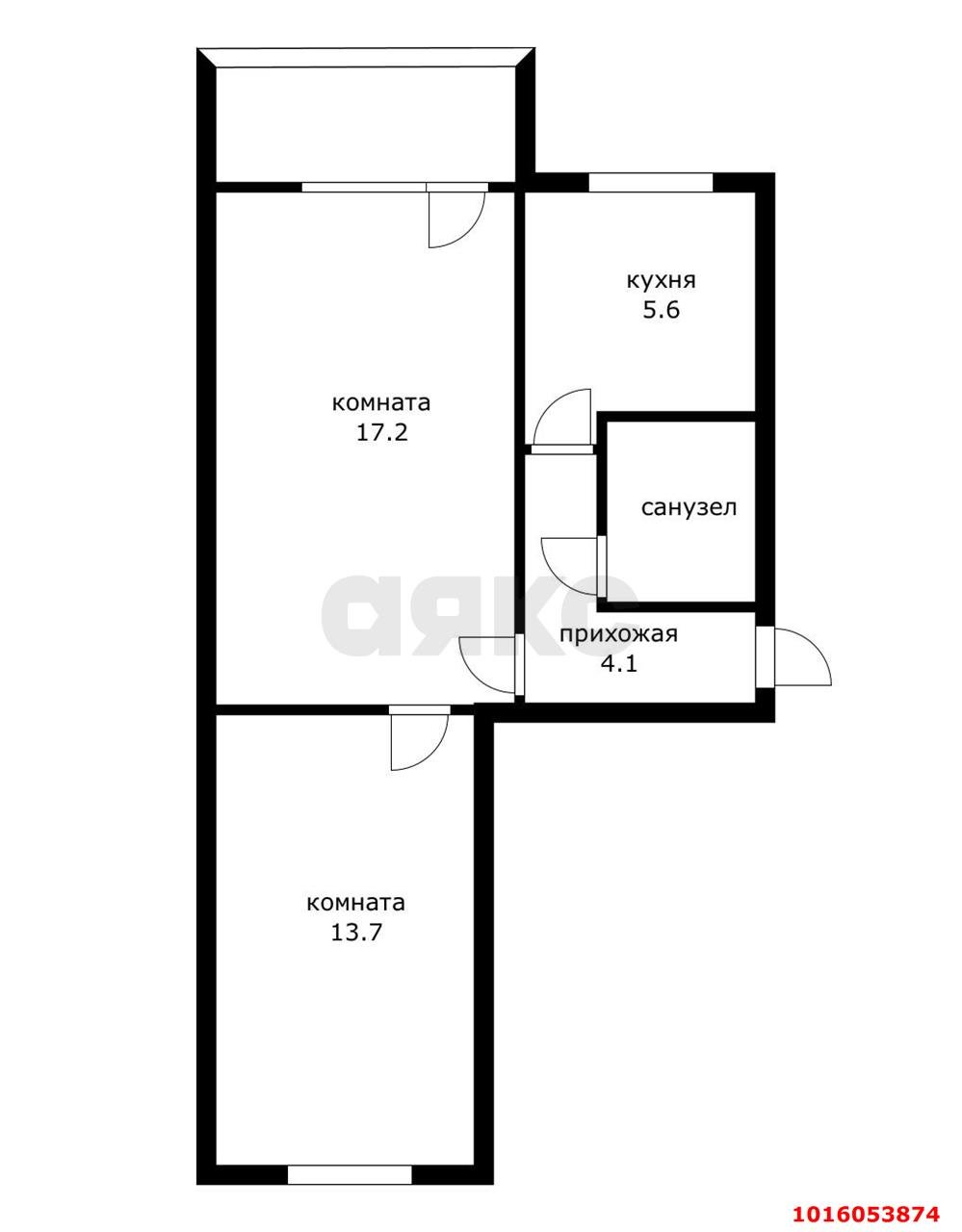 Фото №11: 2-комнатная квартира 46 м² - Краснодар, Центральный внутригородской округ, Западный внутригородской округ, мкр. Центральный, ул. Октябрьская, 179