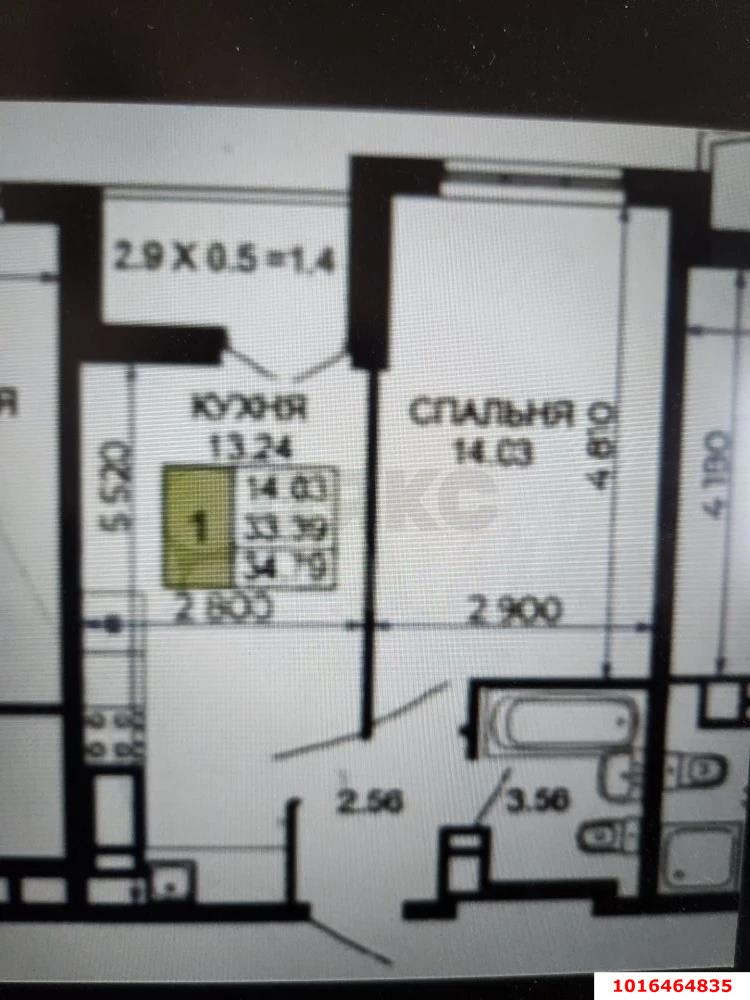 Фото №6: 1-комнатная квартира 36 м² - Краснодар, Прикубанский внутригородской округ, ЖК Лучший, мкр. имени Петра Метальникова, ул. Петра Метальникова, 36